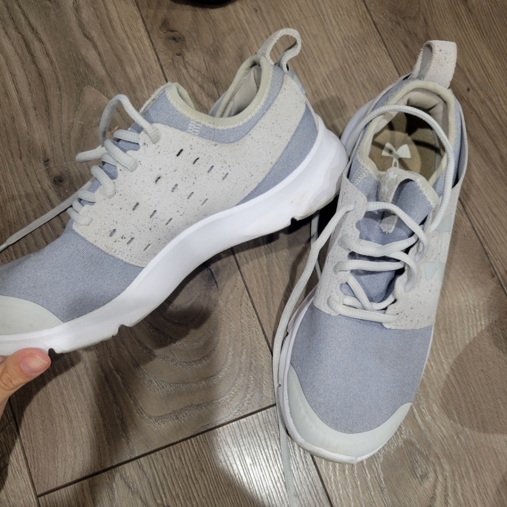 Under armour  Light Gray and White Sneakers